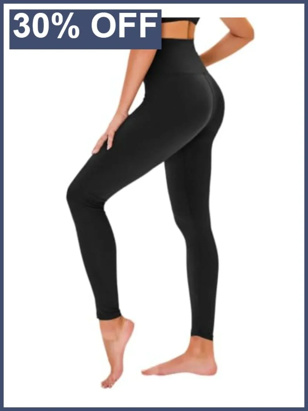 High Waisted Leggings No See Through Tummy Control Yoga Pants with Pockets